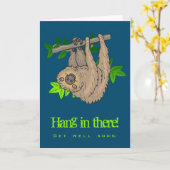 Hol bald Sloth Karte (Gelbe Blume)