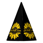 Hol bald Sonnenblumenhut-Party Partyhütchen (Rückseite)