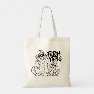 HOL DAS HIER Lustiger Hunde-Vater-Geschenk Lustige Tragetasche