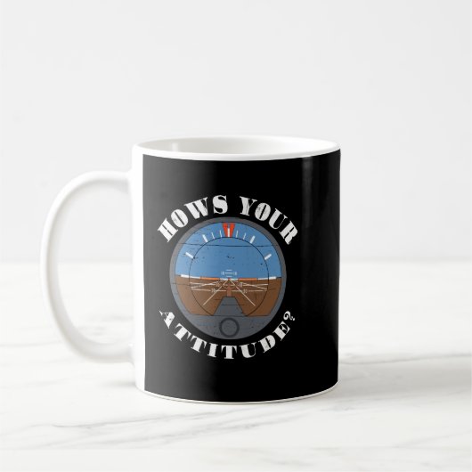 Hol deinen Attitude Funny Altitude Aviation Spaß P Kaffeetasse (Links)