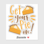 Hol deinen Kuchen an! Aufkleber (Blatt)