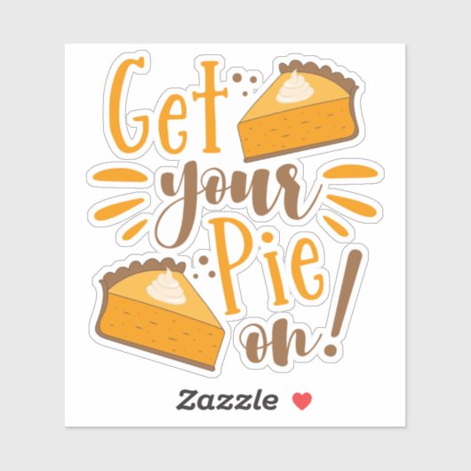 Hol deinen Kuchen an! Aufkleber (Blatt)