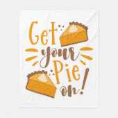 Hol deinen Kuchen an! Fleecedecke (Vorderseite)