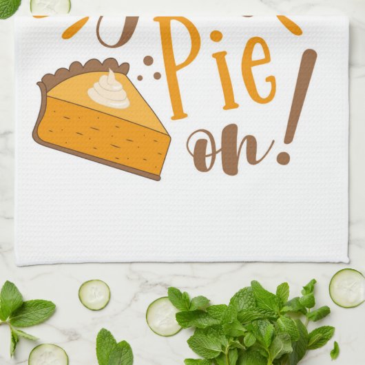 Hol deinen Kuchen an! Geschirrtuch (Gefaltet)