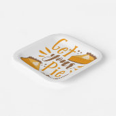 Hol deinen Kuchen an! Pappteller (Gewinkelt)