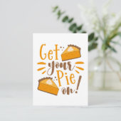 Hol deinen Kuchen an! Postkarte (Stehend Vorderseite)