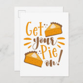 Hol deinen Kuchen an! Postkarte (Vorne/Hinten)