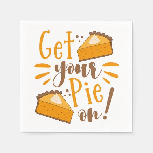 Hol deinen Kuchen an! Serviette (Vorderseite)