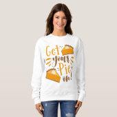 Hol deinen Kuchen an! Sweatshirt (Vorne ganz)