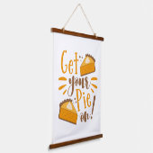 Hol deinen Kuchen an! Wandteppich Mit Holzrahmen (Gewinkelt)