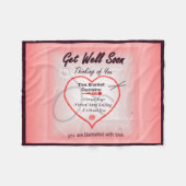 Hol dich bald #1 Fleece Blanket (Vorderseite (Horizontal))