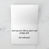 Hol dich bald auf der Welpengrüßkarte Karte (Innenseite)