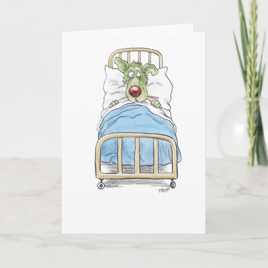 Hol dich bald auf die kleine, junge Grußkarte Karte (Vorderseite)