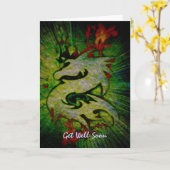 Hol dich bald Dragon Karte (Gelbe Blume)