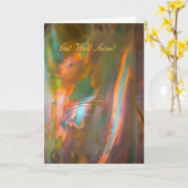 Hol dich bald - Eukalyptus im Impressionismus Karte (Gelbe Blume)