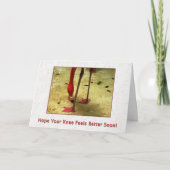 Hol dich bald Knee-Operation Karte (Vorderseite)