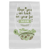 Hol dich bald nach Beileid Modern Mittlere Geschenktüte (Vorderseite)