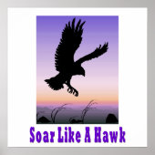 Hol dich wie ein Hawk Poster. Poster (Vorne)