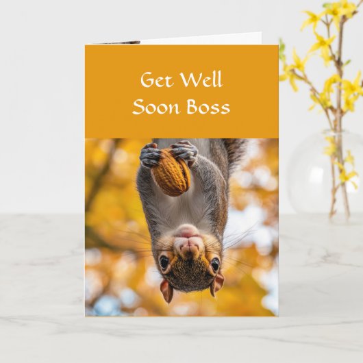 Hol dir bald den Boss-Spaß auf dem Kopf! Karte (Gelbe Blume)