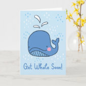 Hol dir bald den schönen Cartoon Whale Gruß Karte (Gelbe Blume)