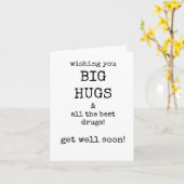 Hol dir bald eine gute Karte, lustig, sarkastisch Karte (Gelbe Blume)