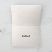 Hol dir bald einen gebrochenen Arm Karte (Innenseite)