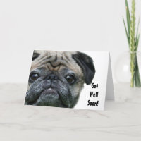 Hol Dir bald einen guten Mops-Hund-Grußkarte