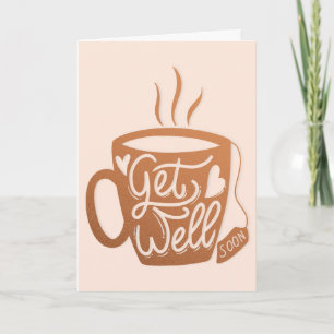 Hol dir bald einen Kaffee-Cup mit Typografie-Gruß Karte