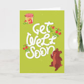 Hol dir bald einen Niedlichen Bären mit Jam Gruß Karte (Vorderseite)