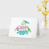 Hol dir bald mal ein Pflaster Karte (Gelbe Blume)