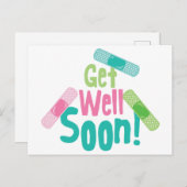 Hol dir bald mal ein Pflaster Postkarte (Vorne/Hinten)