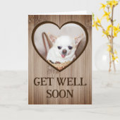 Hol dir bald niedliches Chihuahua Korbholz Karte (Gelbe Blume)