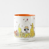 Hol dir das Leben eines Hundes! Fallende Blätter, Zweifarbige Tasse (Mittel)