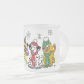 Hol dir das Leben eines Hundes! Schnee Welpen! Mattglastasse (VorderseiteRechts)