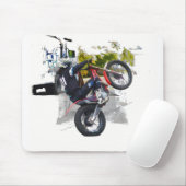 Hol dir dein Gas auf dem Motocross Stunt Biker Mousepad (Mit Mouse)