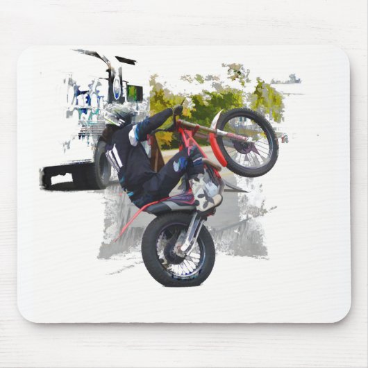 Hol dir dein Gas auf dem Motocross Stunt Biker Mousepad (Vorne)
