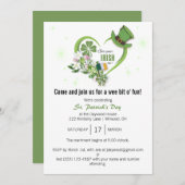 Hol dir dein Irisch an! St. Patrick's Day Party Ei Einladung (Vorne/Hinten)