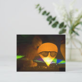 Hol dir deine Brille, es leuchtet! Ballon Postkarte (Stehend Vorderseite)