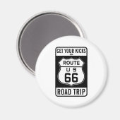 Hol dir deine Kicks auf Route 66 Magnet (Vorderseite/Rückseite)