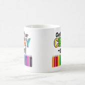 Hol dir deinen Cray On Rainbow Crazy Crayon Art Te Kaffeetasse (Mittel)