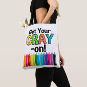Hol dir deinen Cray On Rainbow Crazy Crayon Art Te Tasche (Von Nahem)