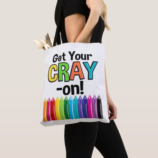 Hol dir deinen Cray On Rainbow Crazy Crayon Art Te Tasche (Von Nahem)