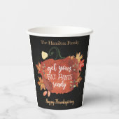 Hol dir deinen fettfreien Erntedank fertig Pappbecher (Rückseite)