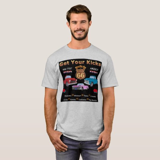 Hol dir deinen Schwanz! Route 66 T - Shirt und Ges (Vorne ganz)