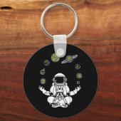 Hol dir diesen Yogastronauten-T - Shirt zum Geburt Schlüsselanhänger (Vorderseite)