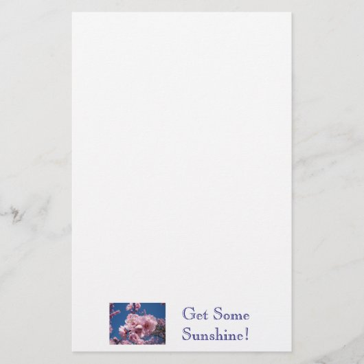 Hol dir ein bisschen Sonnenschein! Schreibwaren ro Briefpapier (Vorderseite)