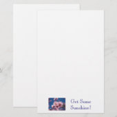 Hol dir ein bisschen Sonnenschein! Schreibwaren ro Briefpapier (Vorne/Hinten)