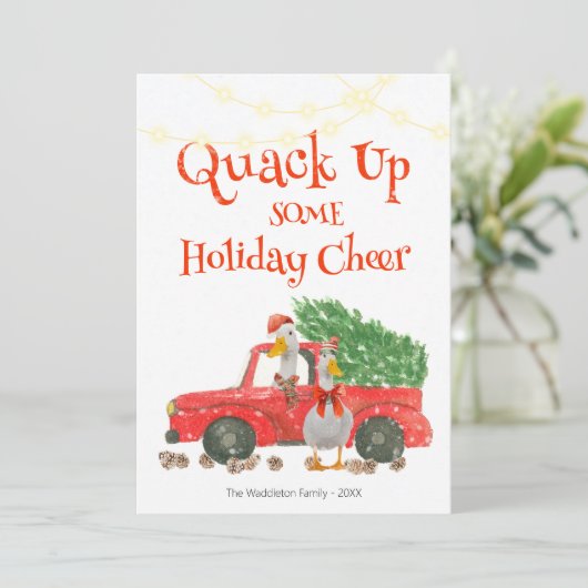 Hol dir ein Holiday Cheer Duck! (Stehend Vorderseite)