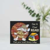 Hol dir einen Klang!  LESEN SIE! Postkarte (Stehend Vorderseite)