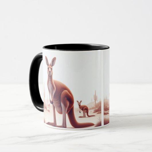 Hol dir mit unserer Kangaroo Tasse in die Morgenbr (Vorderseite Links)